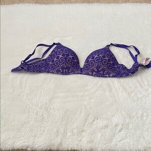 Victoria's Secret Deep Purple Lace Bra